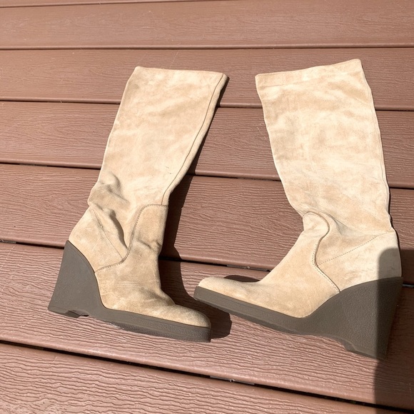 Calvin Klein Shoes - Calvin Klein super soft suede perfect natural color, never worn